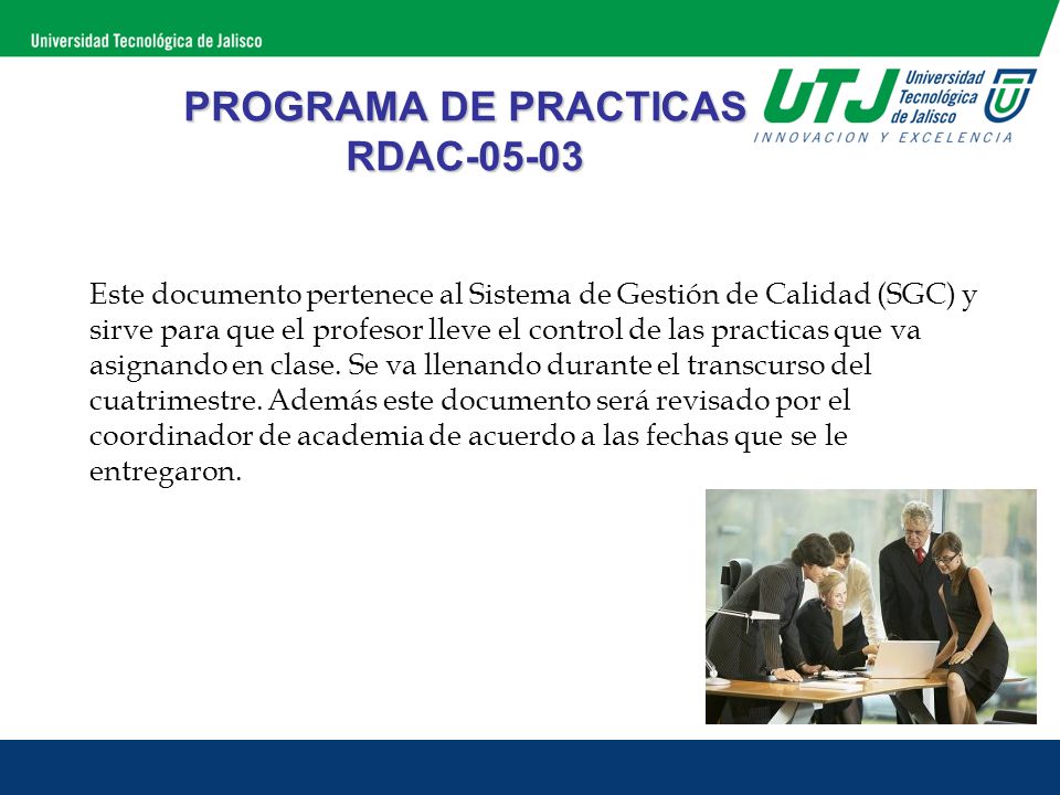PROGRAMA DE PRACTICAS RDAC-05-03