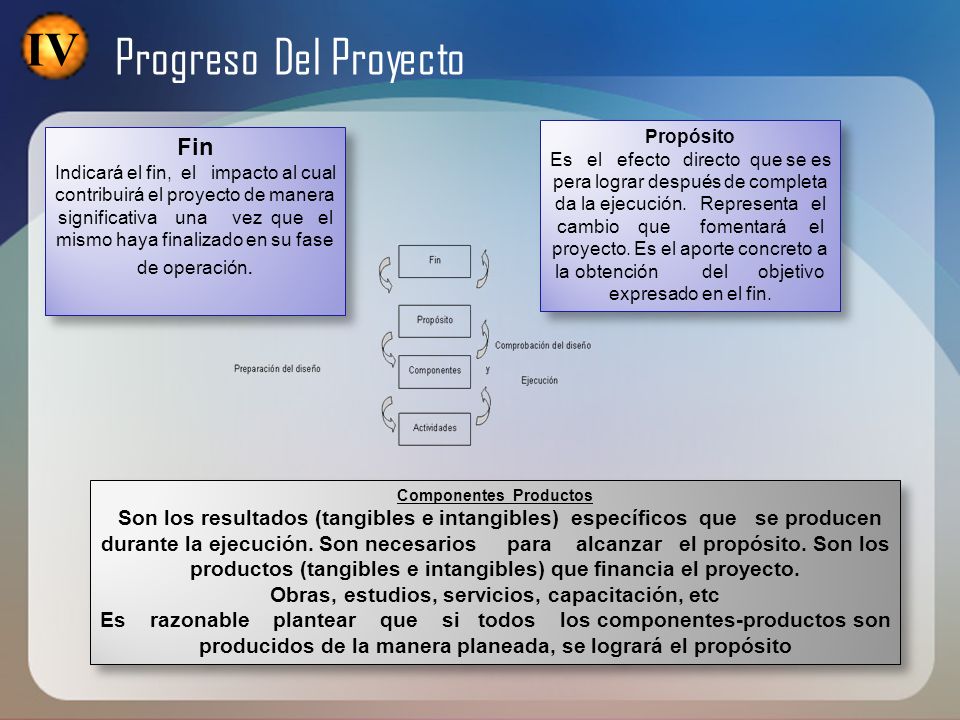 Componentes Productos Obras, estudios, servicios, capacitación, etc