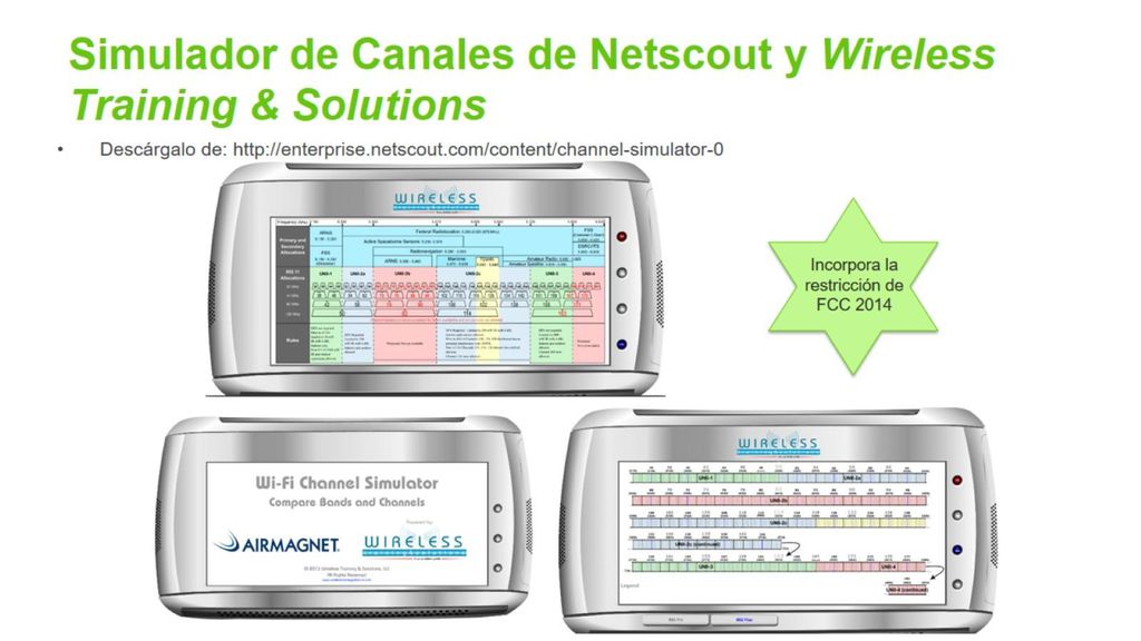 Simulador de Canales de Netscout y Wireless Training & Solutions