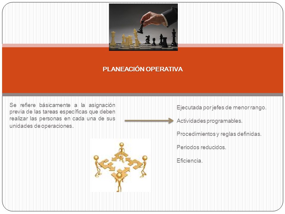PLANEACIÓN OPERATIVA