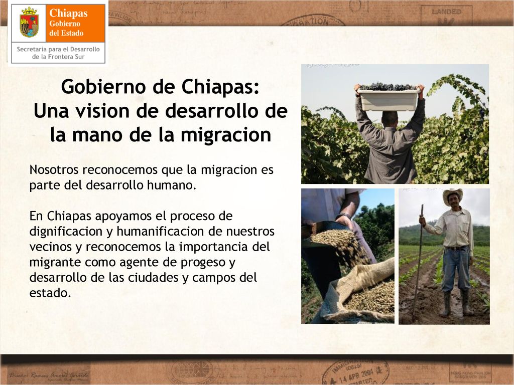 Una vision de desarrollo de la mano de la migracion
