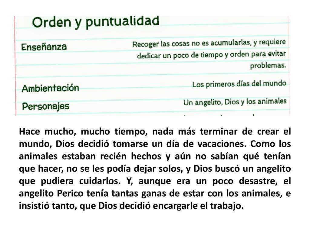 Hace mucho, mucho tiempo, nada más terminar de crear el mundo, Dios decidió tomarse un día de vacaciones.