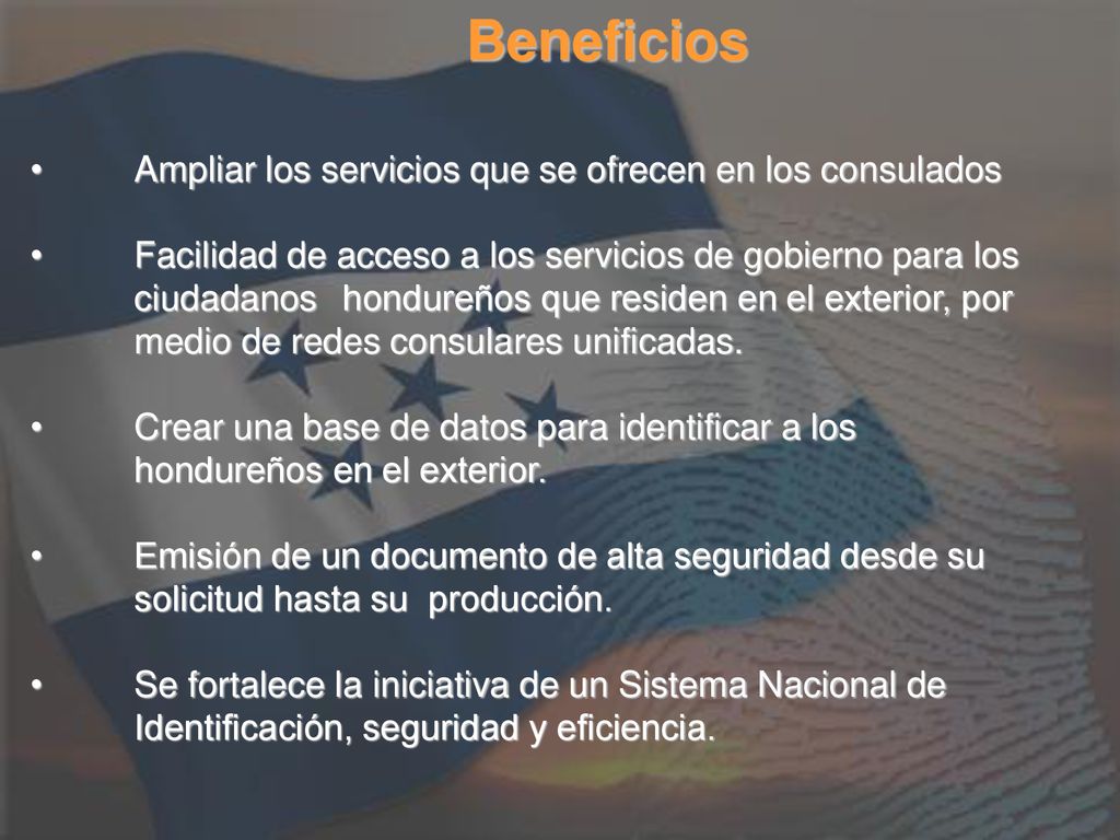 Beneficios Ampliar los servicios que se ofrecen en los consulados
