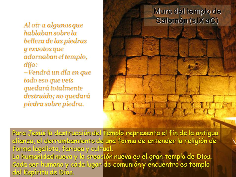 Muro del templo de Salomón (sIX aC)