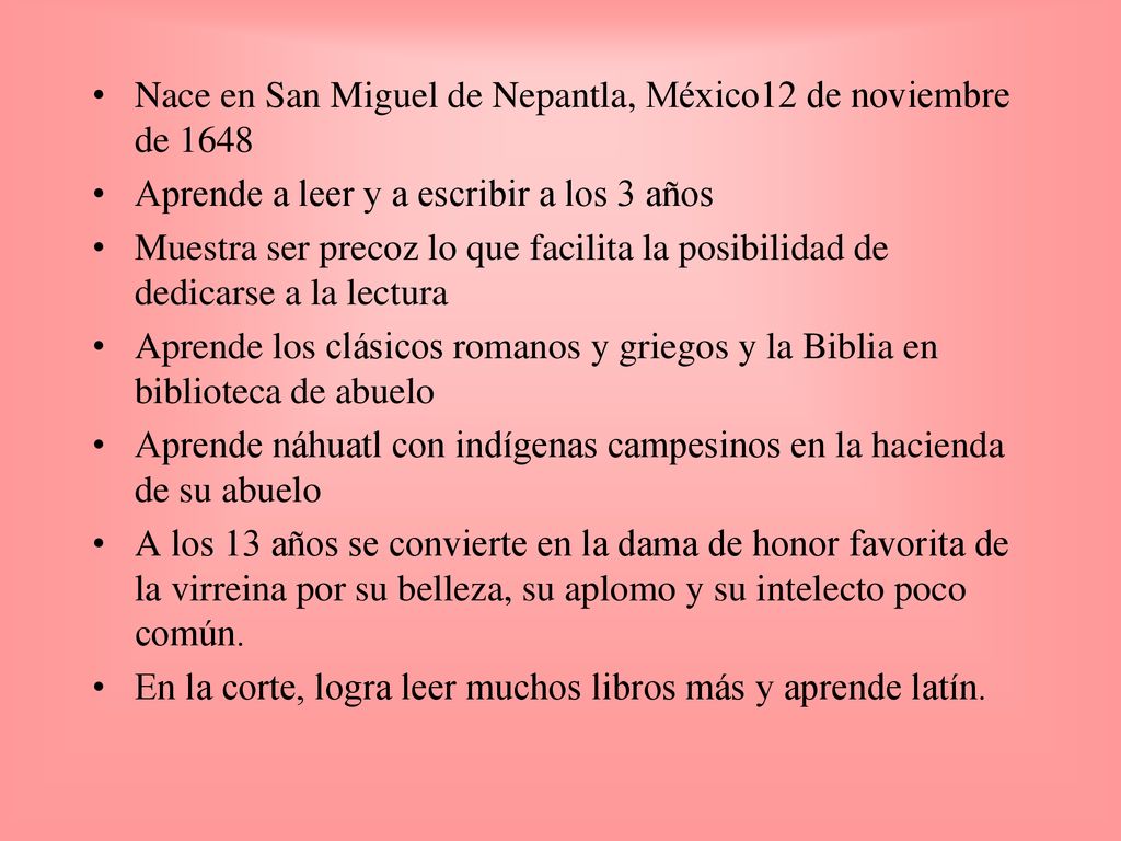 Nace en San Miguel de Nepantla, México12 de noviembre de 1648