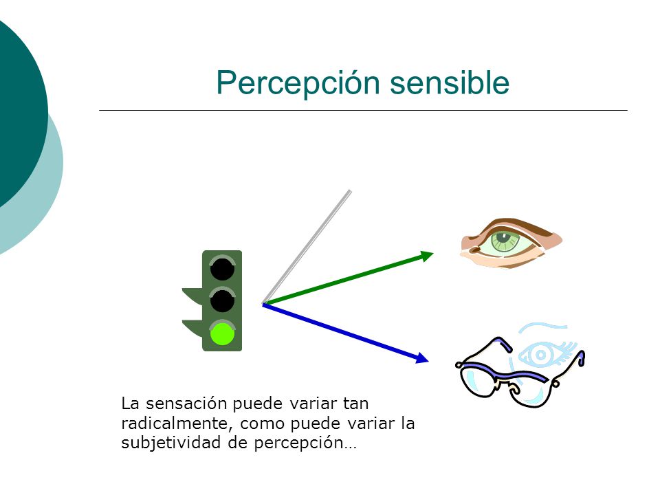 Percepción sensible La sensación puede variar tan radicalmente, como puede variar la subjetividad de percepción…