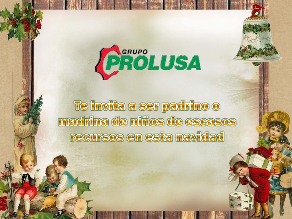 Te invita a ser padrino o madrina de niños de escasos