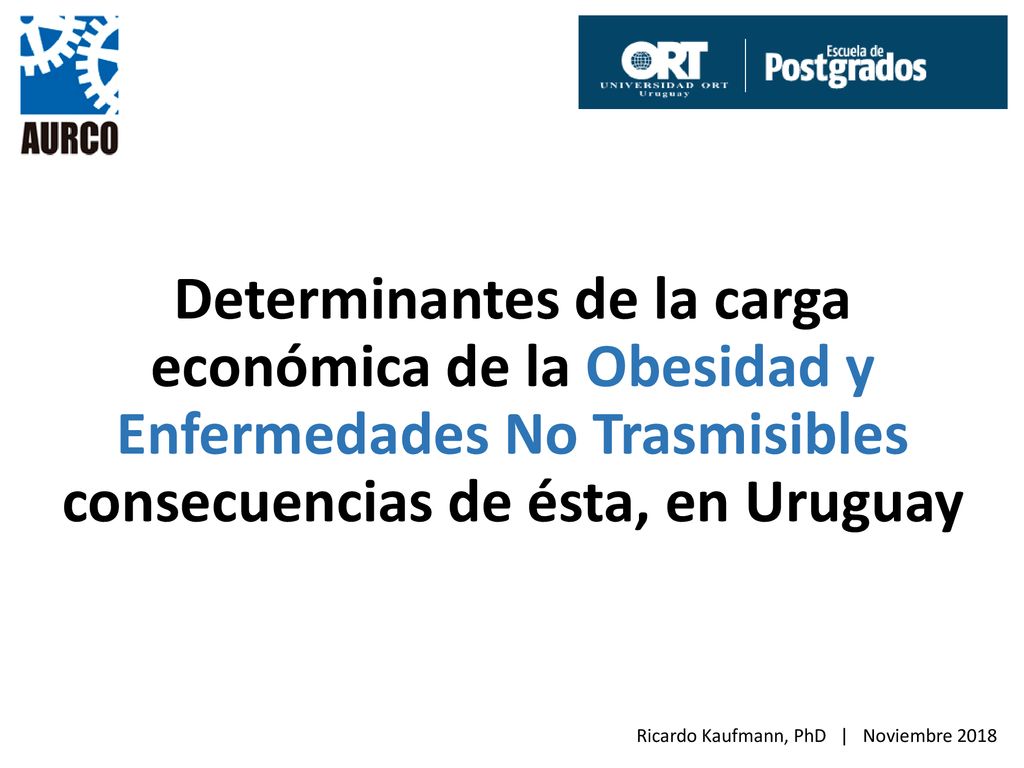 Determinantes de la carga económica de la Obesidad y Enfermedades No Trasmisibles consecuencias de ésta, en Uruguay