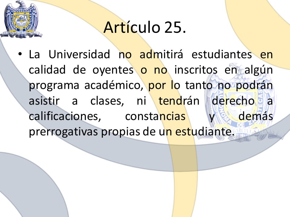 Artículo 25.