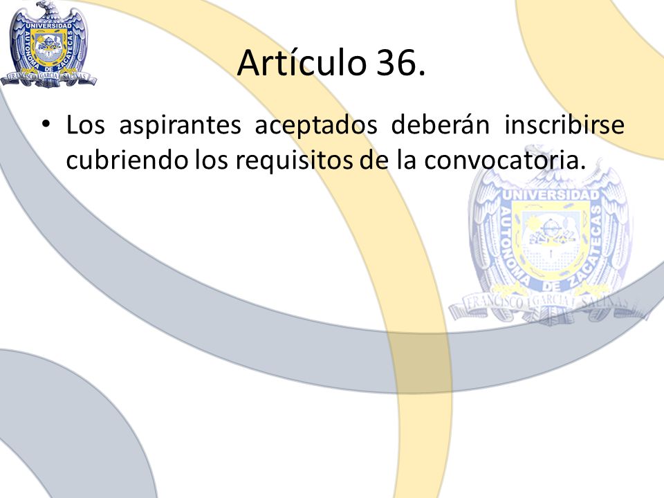 Artículo 36.