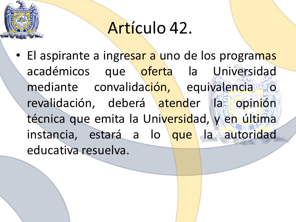 Artículo 42.