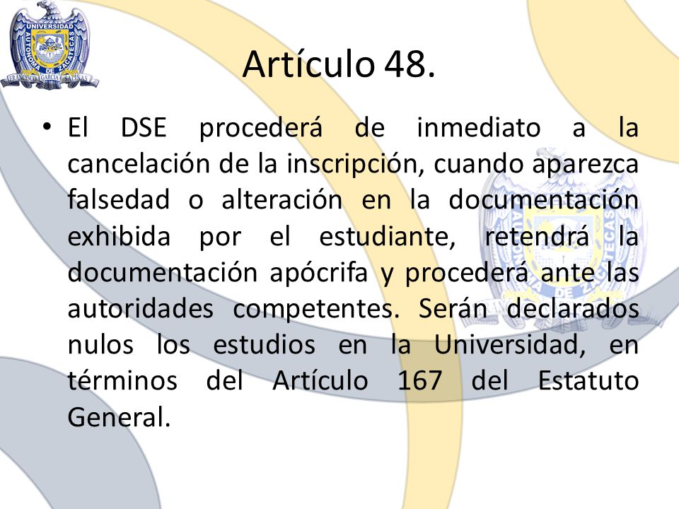 Artículo 48.