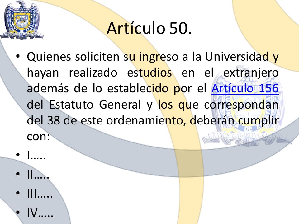 Artículo 50.
