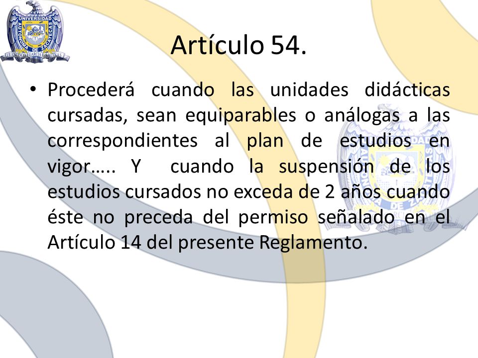 Artículo 54.
