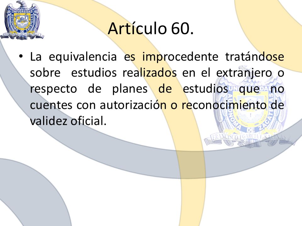 Artículo 60.