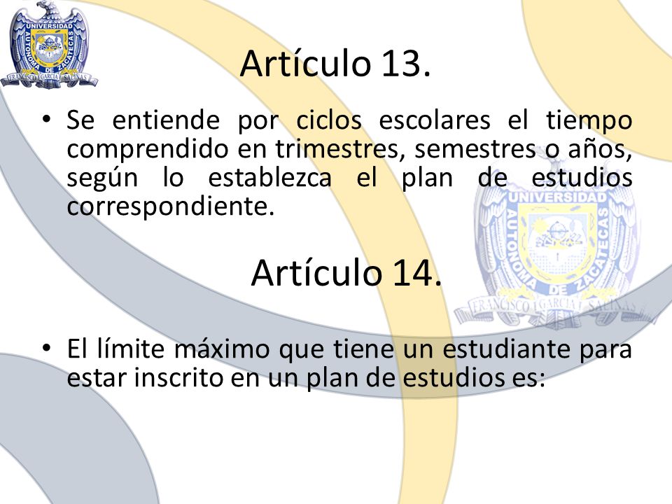 Artículo 13.
