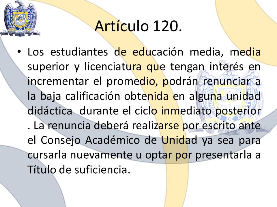 Artículo 120.