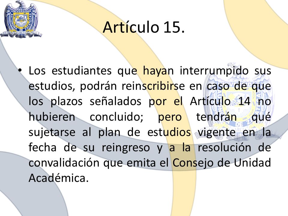 Artículo 15.