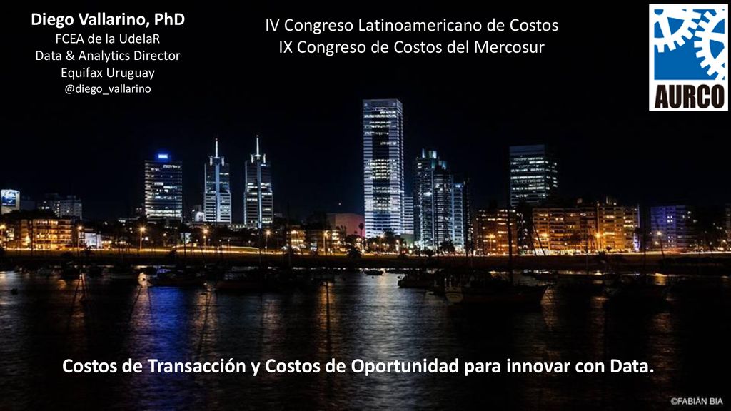 Costos de Transacción y Costos de Oportunidad para innovar con Data.