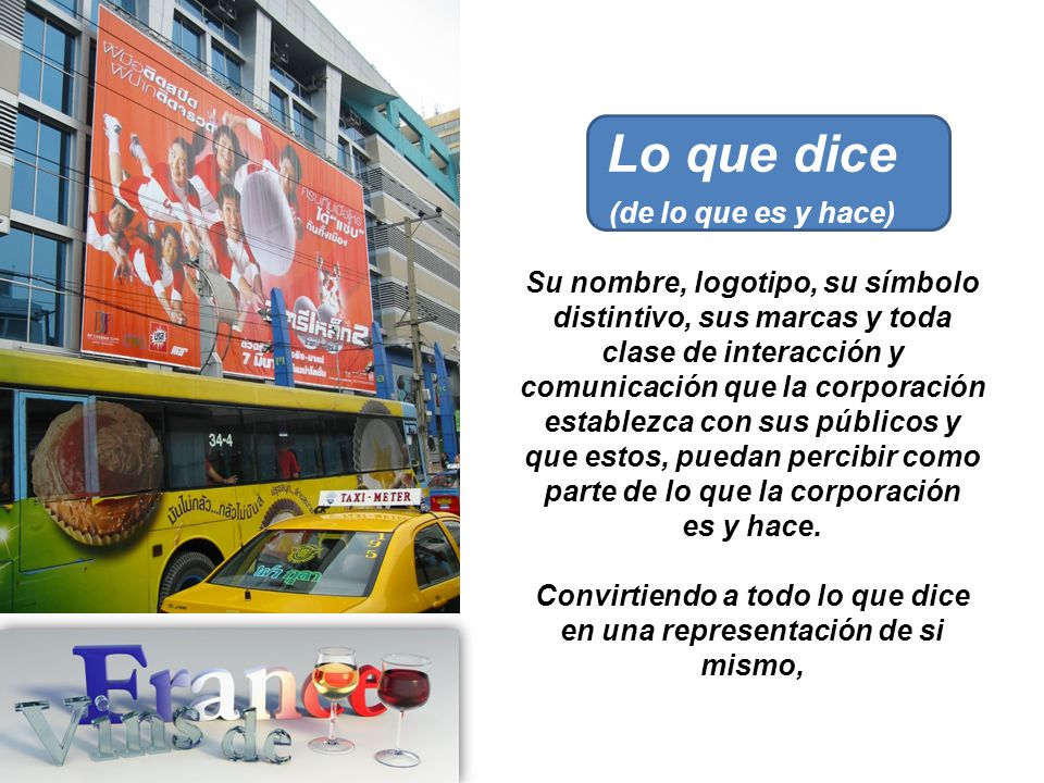 Convirtiendo a todo lo que dice en una representación de si mismo,