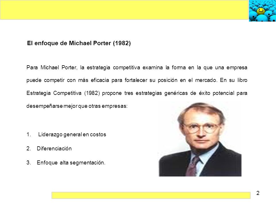 El enfoque de Michael Porter (1982)