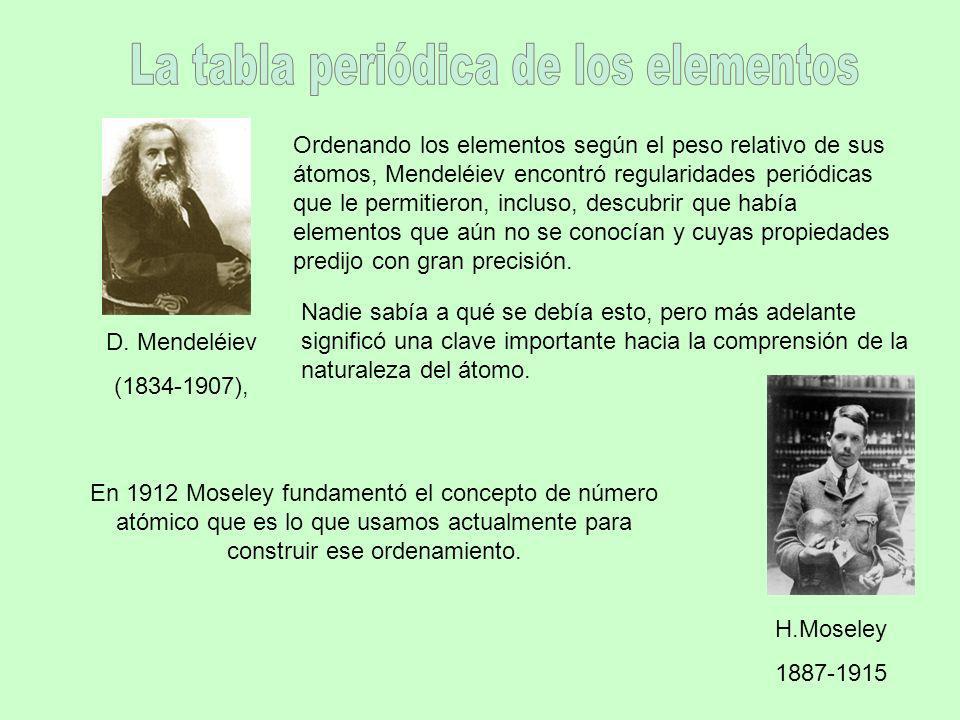 La tabla periódica de los elementos