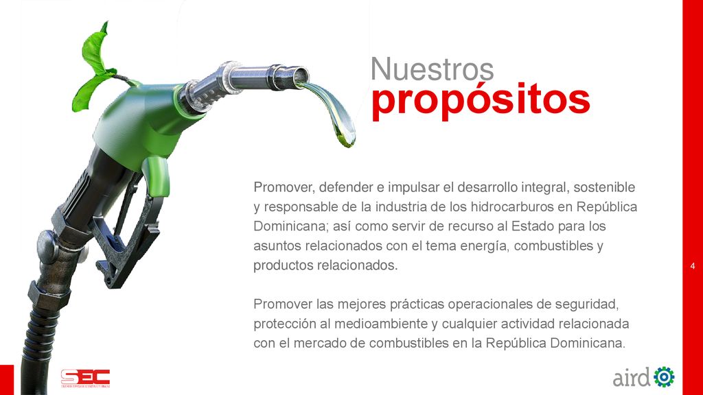 Nuestros propósitos Promover, defender e impulsar el desarrollo integral, sostenible.