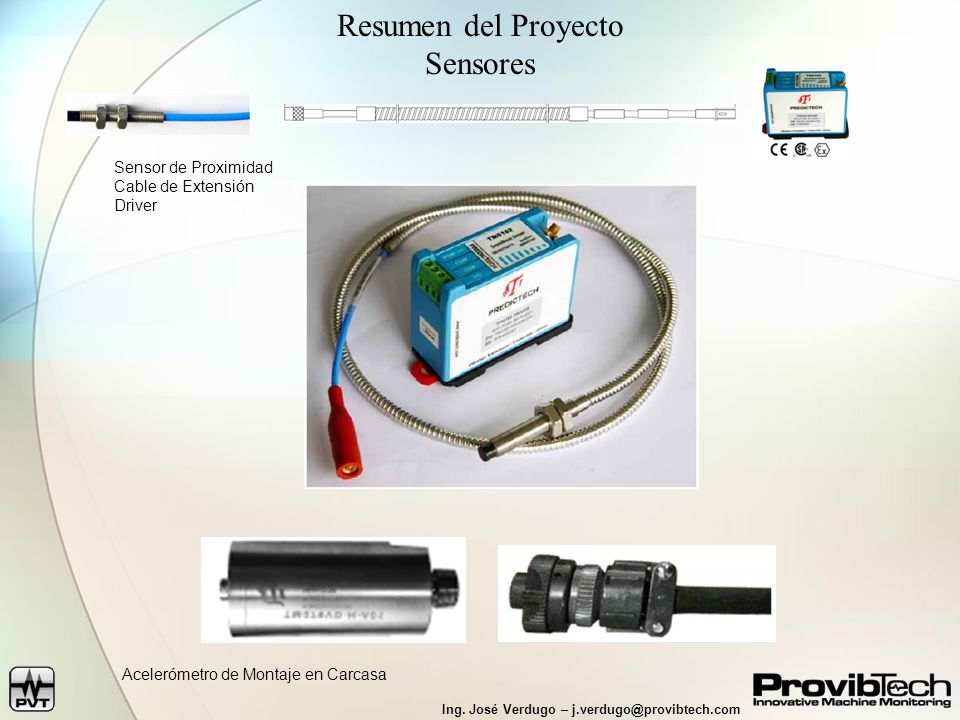 Resumen del Proyecto Sensores Sensor de Proximidad Cable de Extensión