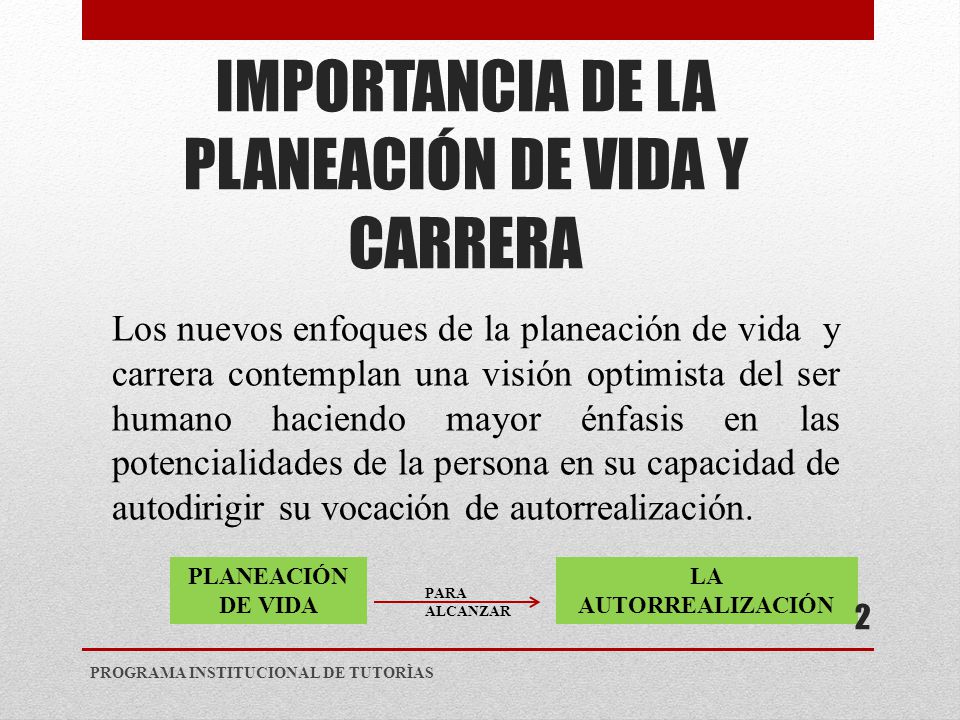 PLAN DE VIDA Y CARRERA PROGRAMA INSTITUCIONAL DE TUTORÍAS. - ppt video  online descargar