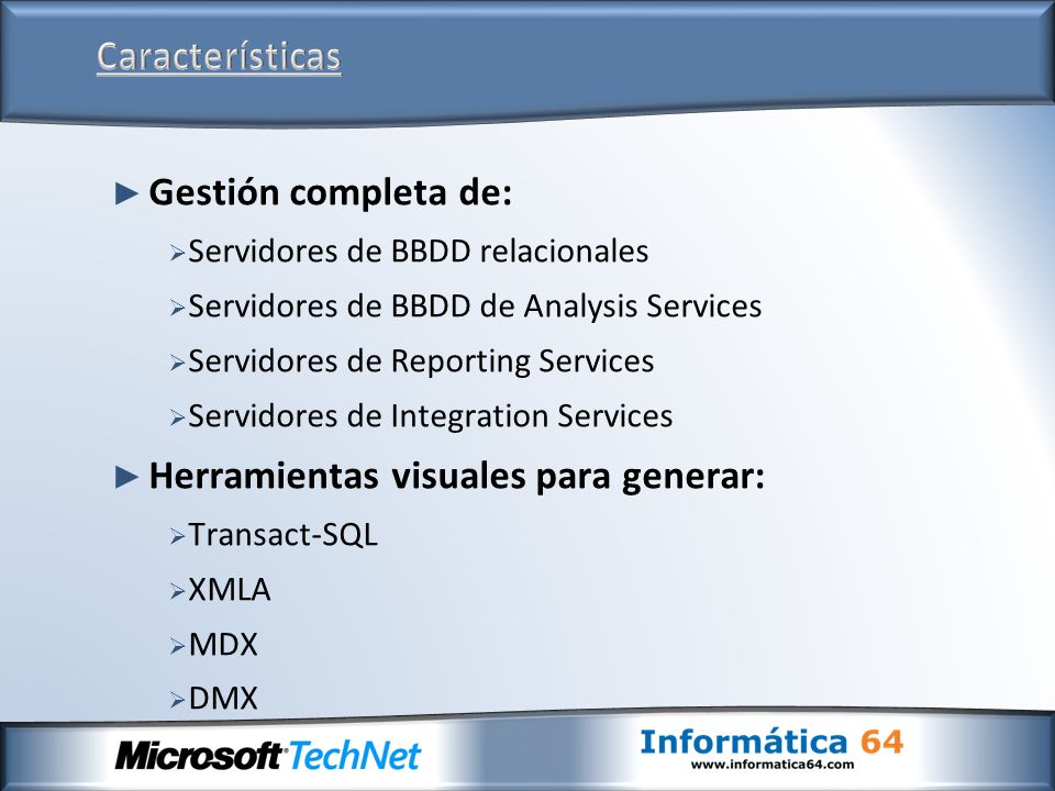 Herramientas visuales para generar: