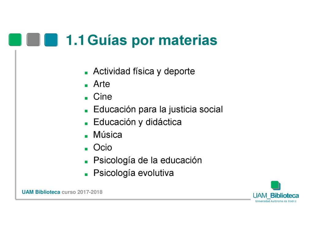 1.1 Guías por materias Actividad física y deporte Arte Cine