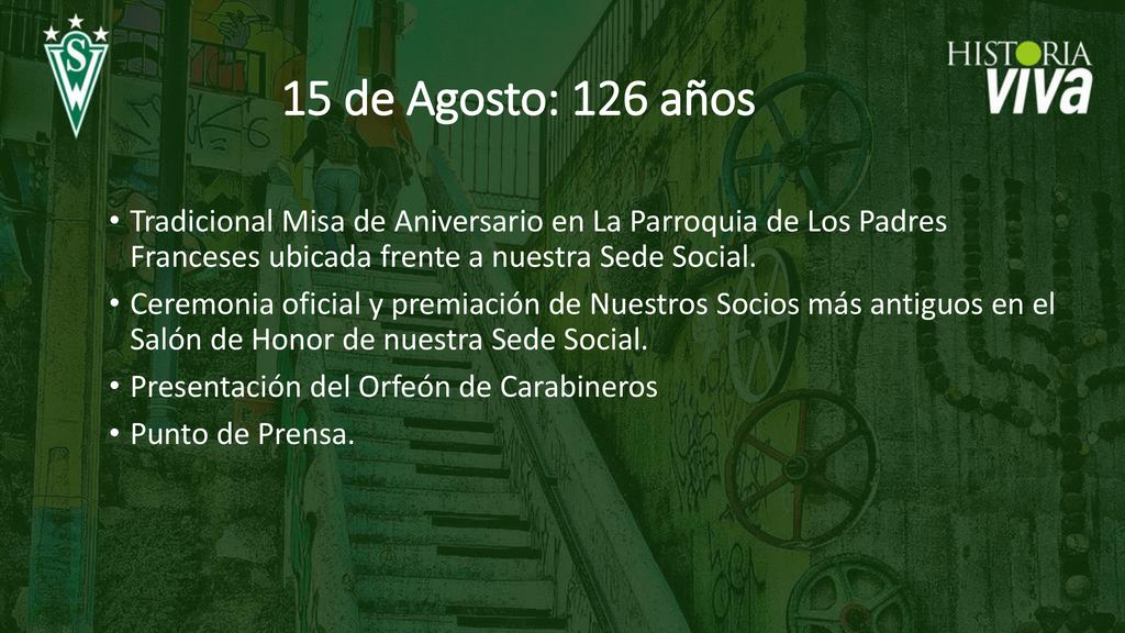15 de Agosto: 126 años Tradicional Misa de Aniversario en La Parroquia de Los Padres Franceses ubicada frente a nuestra Sede Social.
