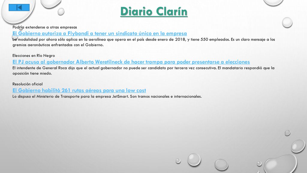 Diario Clarín Podría extenderse a otras empresas. El Gobierno autoriza a Flybondi a tener un sindicato único en la empresa.