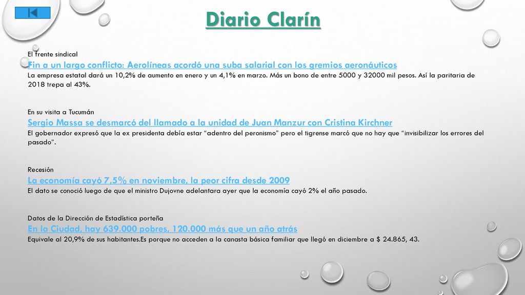 Diario Clarín El frente sindical. Fin a un largo conflicto: Aerolíneas acordó una suba salarial con los gremios aeronáuticos.