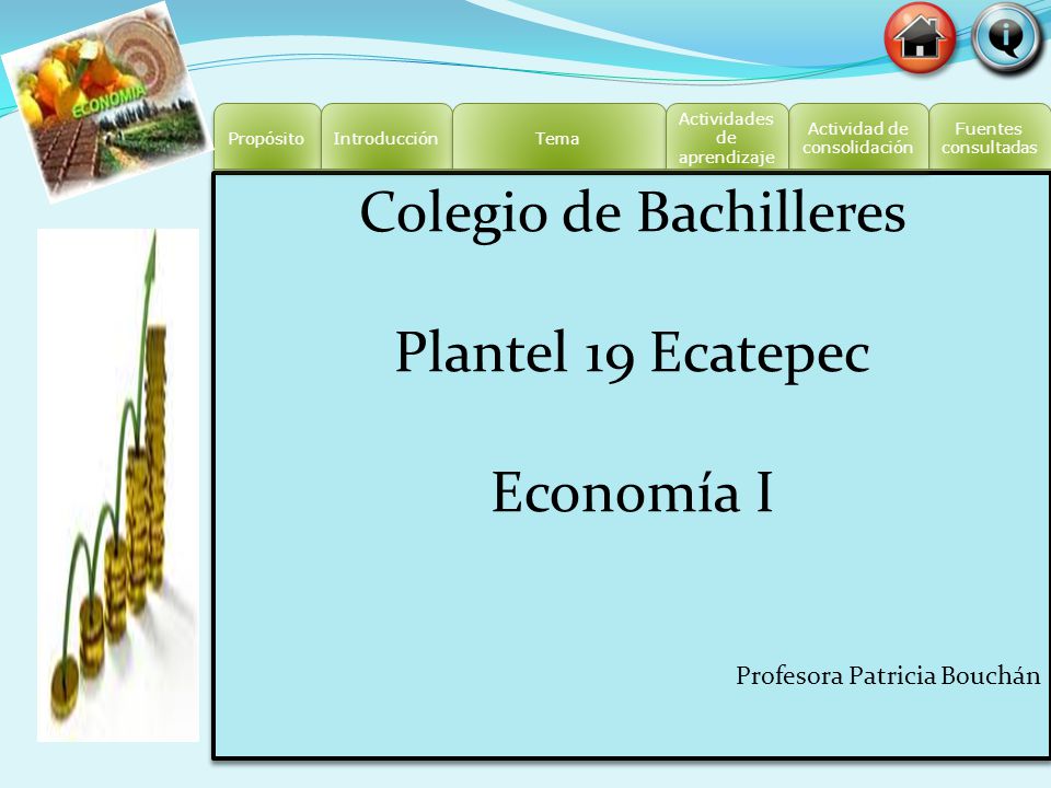Colegio de Bachilleres Plantel 19 Ecatepec Economía I