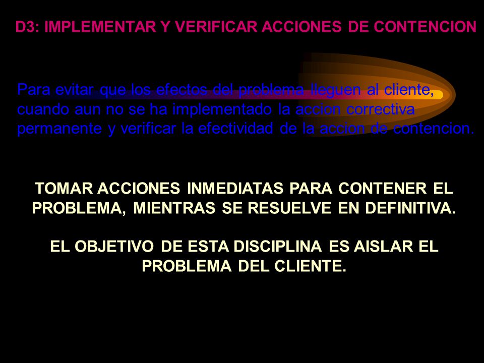 EL OBJETIVO DE ESTA DISCIPLINA ES AISLAR EL PROBLEMA DEL CLIENTE.