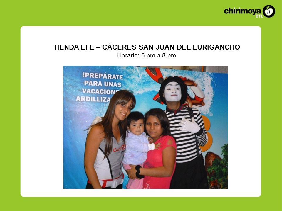 TIENDA EFE – CÁCERES SAN JUAN DEL LURIGANCHO