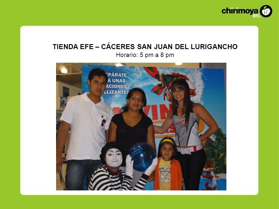 TIENDA EFE – CÁCERES SAN JUAN DEL LURIGANCHO