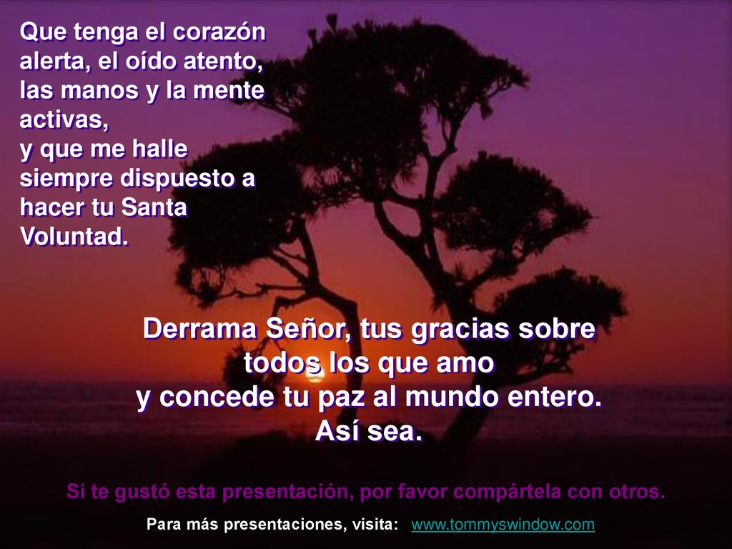 Derrama Señor, tus gracias sobre todos los que amo