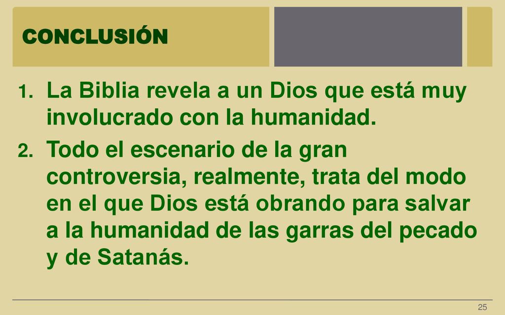 La Biblia revela a un Dios que está muy involucrado con la humanidad.