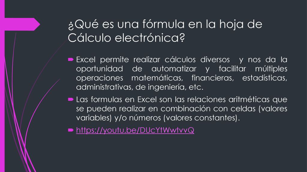 ¿Qué es una fórmula en la hoja de Cálculo electrónica
