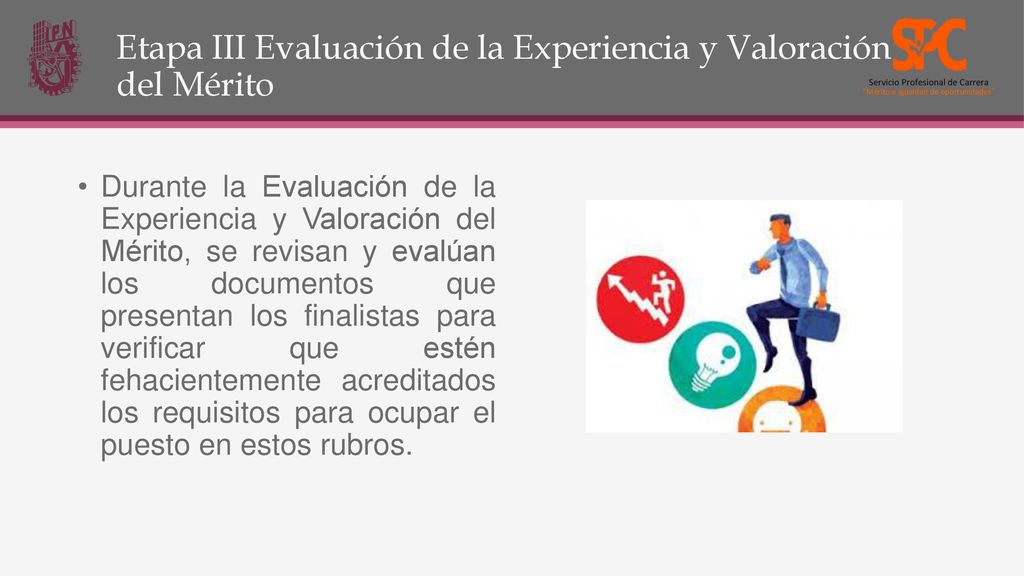 Etapa III Evaluación de la Experiencia y Valoración del Mérito