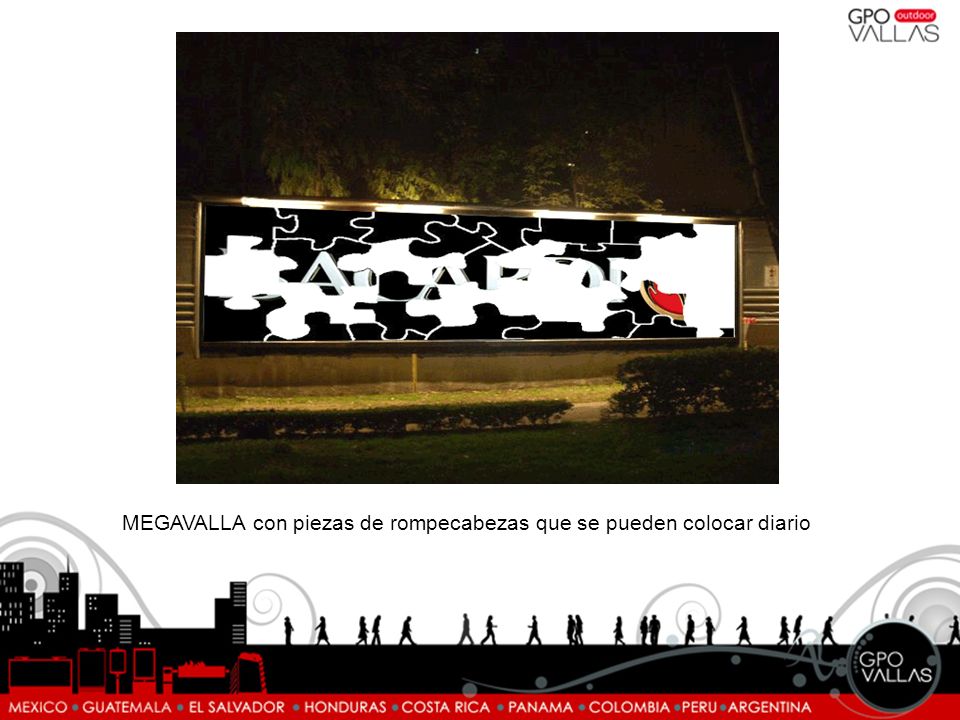 MEGAVALLA con piezas de rompecabezas que se pueden colocar diario