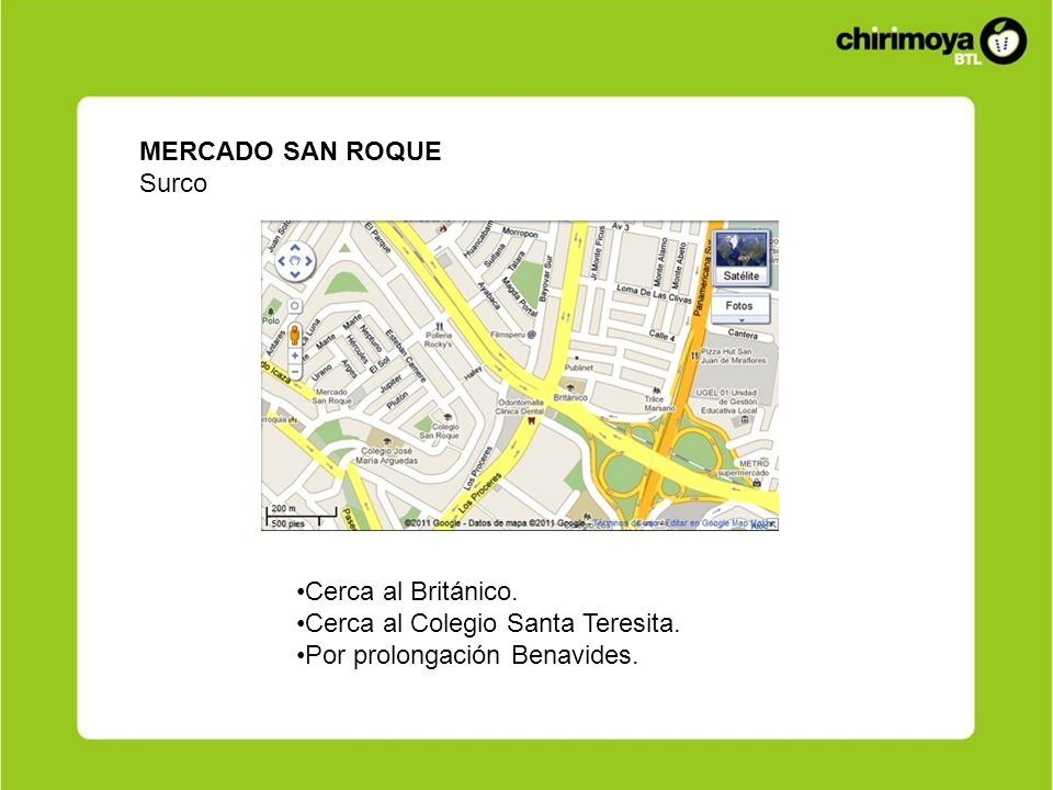MERCADO SAN ROQUE Surco. Cerca al Británico. Cerca al Colegio Santa Teresita.