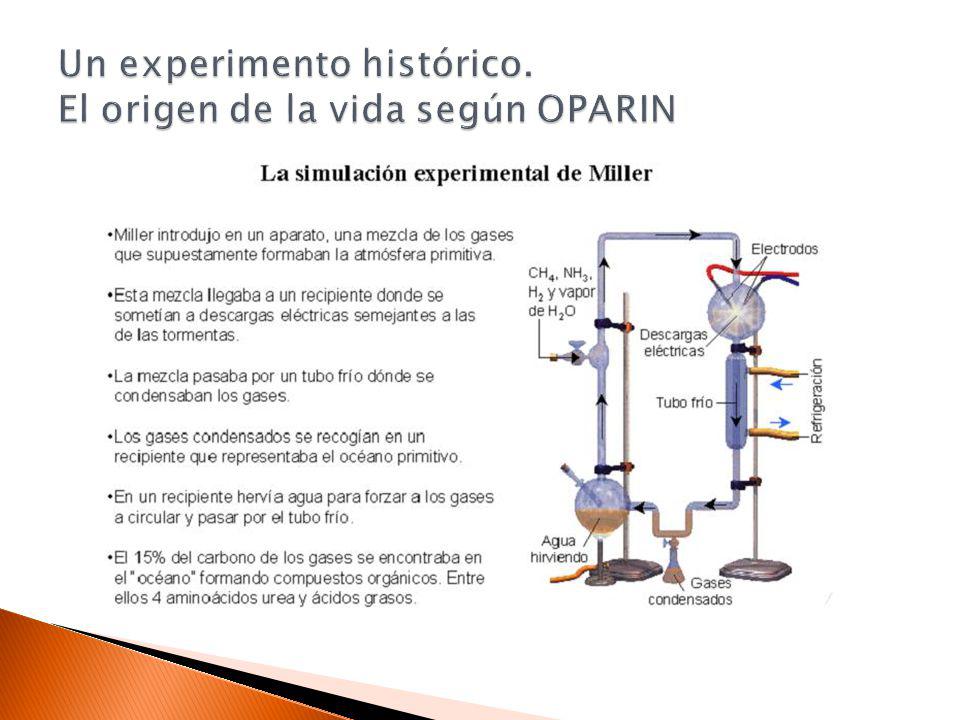 Un experimento histórico. El origen de la vida según OPARIN