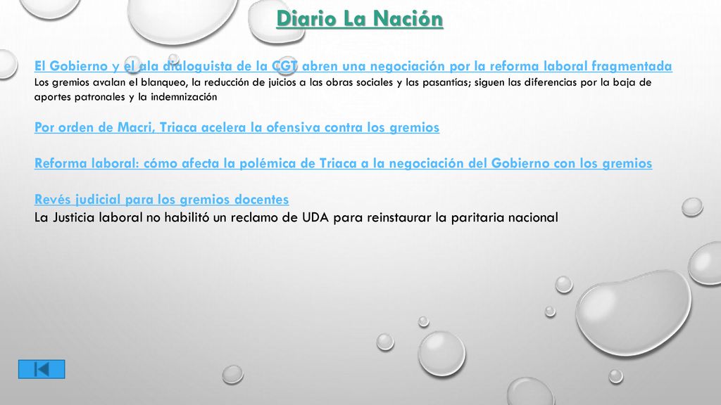 Diario La Nación El Gobierno y el ala dialoguista de la CGT abren una negociación por la reforma laboral fragmentada.