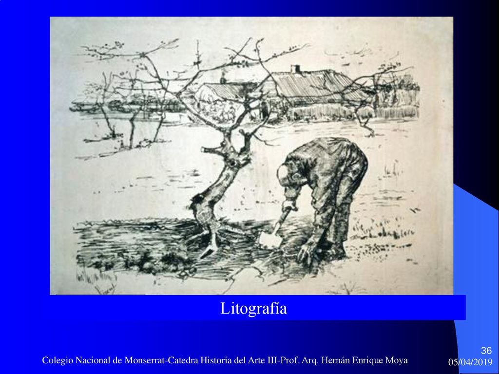 Litografía Colegio Nacional de Monserrat-Catedra Historia del Arte III-Prof. Arq. Hernán Enrique Moya.