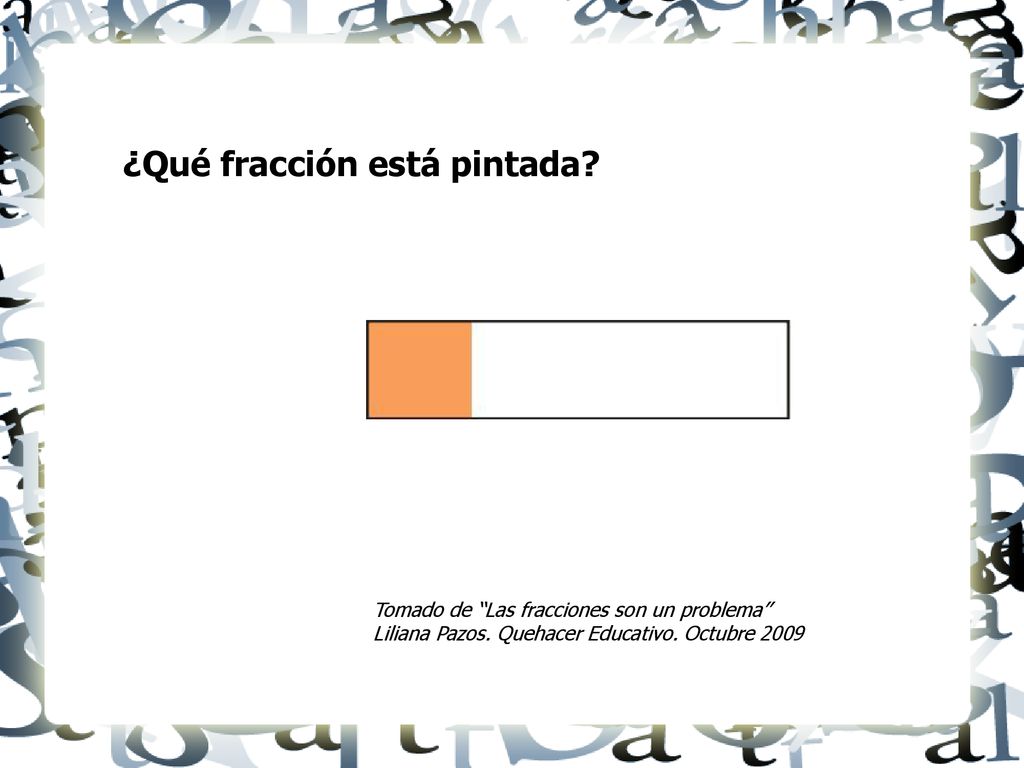 IMAGEN 1-Se prioriza número de partes y no relación parte todo