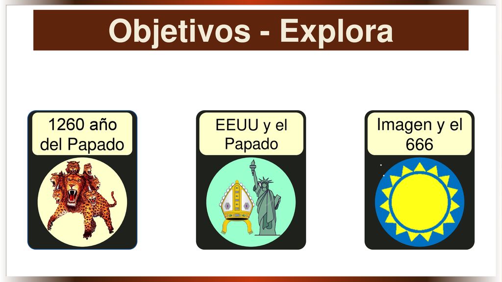 Objetivos - Explora 1260 año del Papado Imagen y el 666