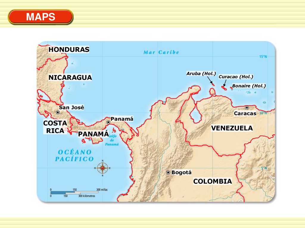 MAPS HONDURAS NICARAGUA COSTA RICA VENEZUELA PANAMÁ COLOMBIA San José